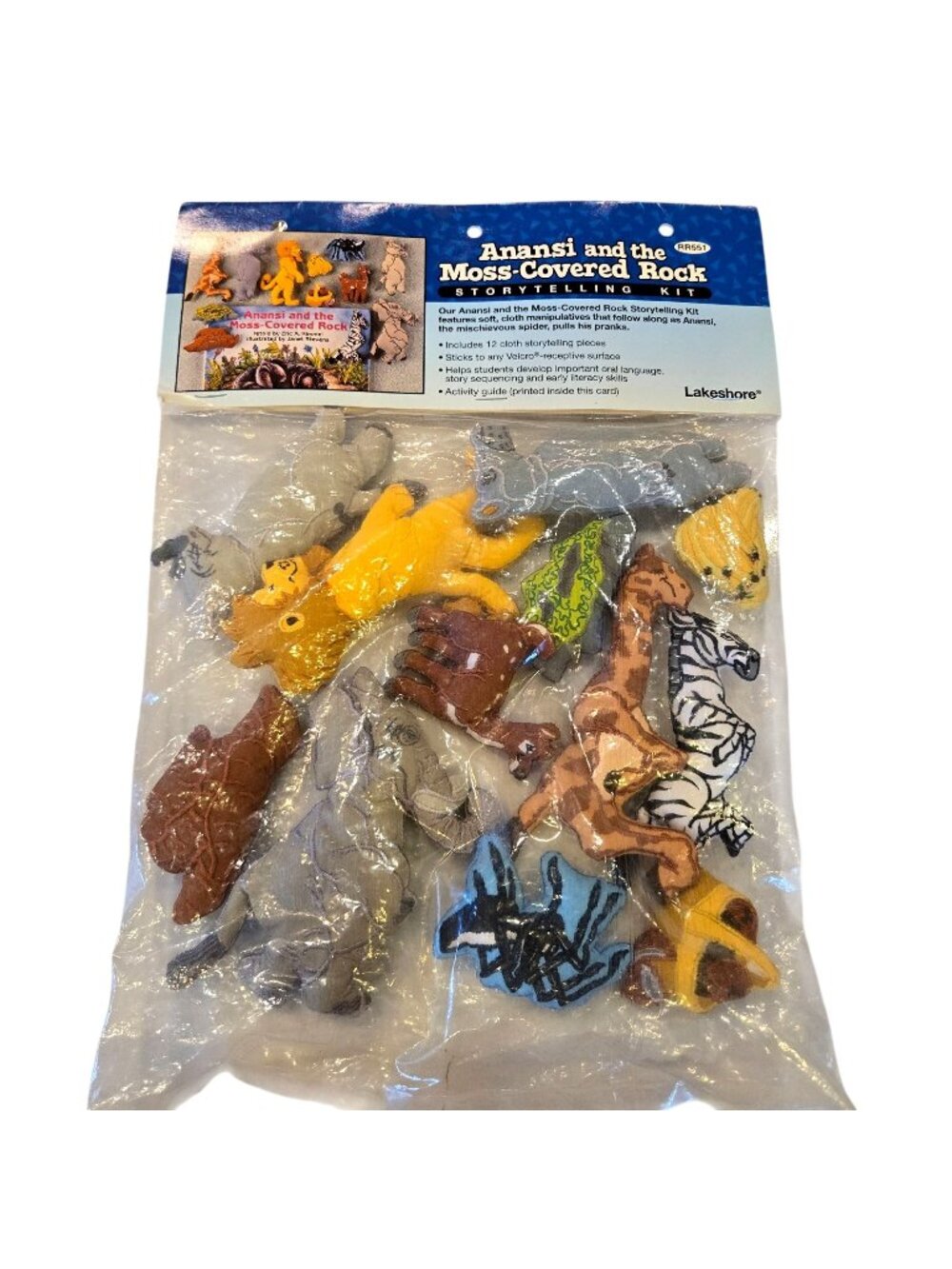 Anansi And The Moss-Covered Rock Storytelling Soft Cloth Animals Activity Kit